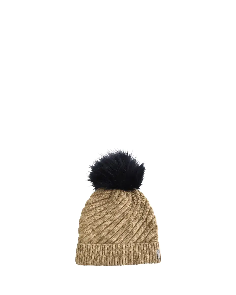 Gorski Select Cashmere Beanie with Lamb Shearling Pom | Thumbnail 2 Gorski Select Cashmere Beanie with Lamb Shearling Pom | Thumbnail 2
