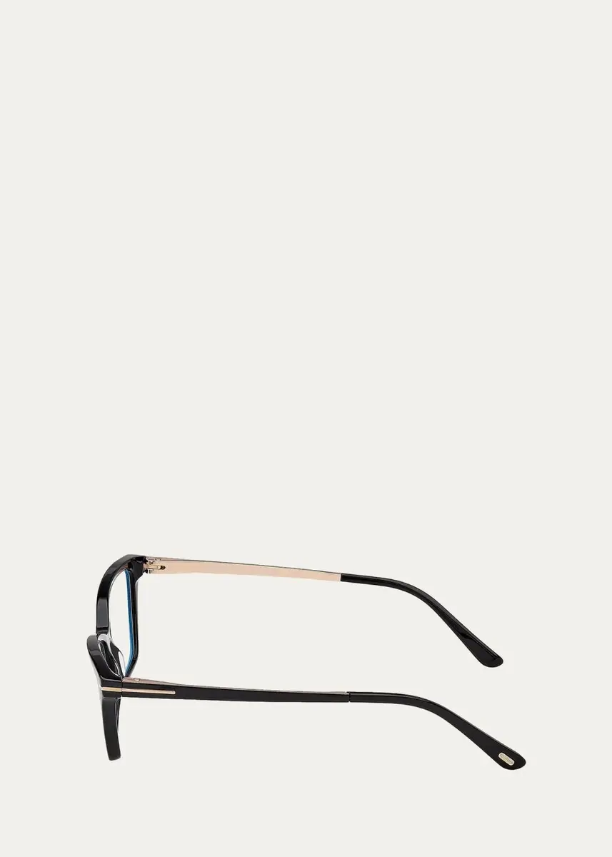 Tom Ford 56MM Blue Block Rectangular Eyeglasses | Thumbnail 3 Tom Ford 56MM Blue Block Rectangular Eyeglasses | Thumbnail 3