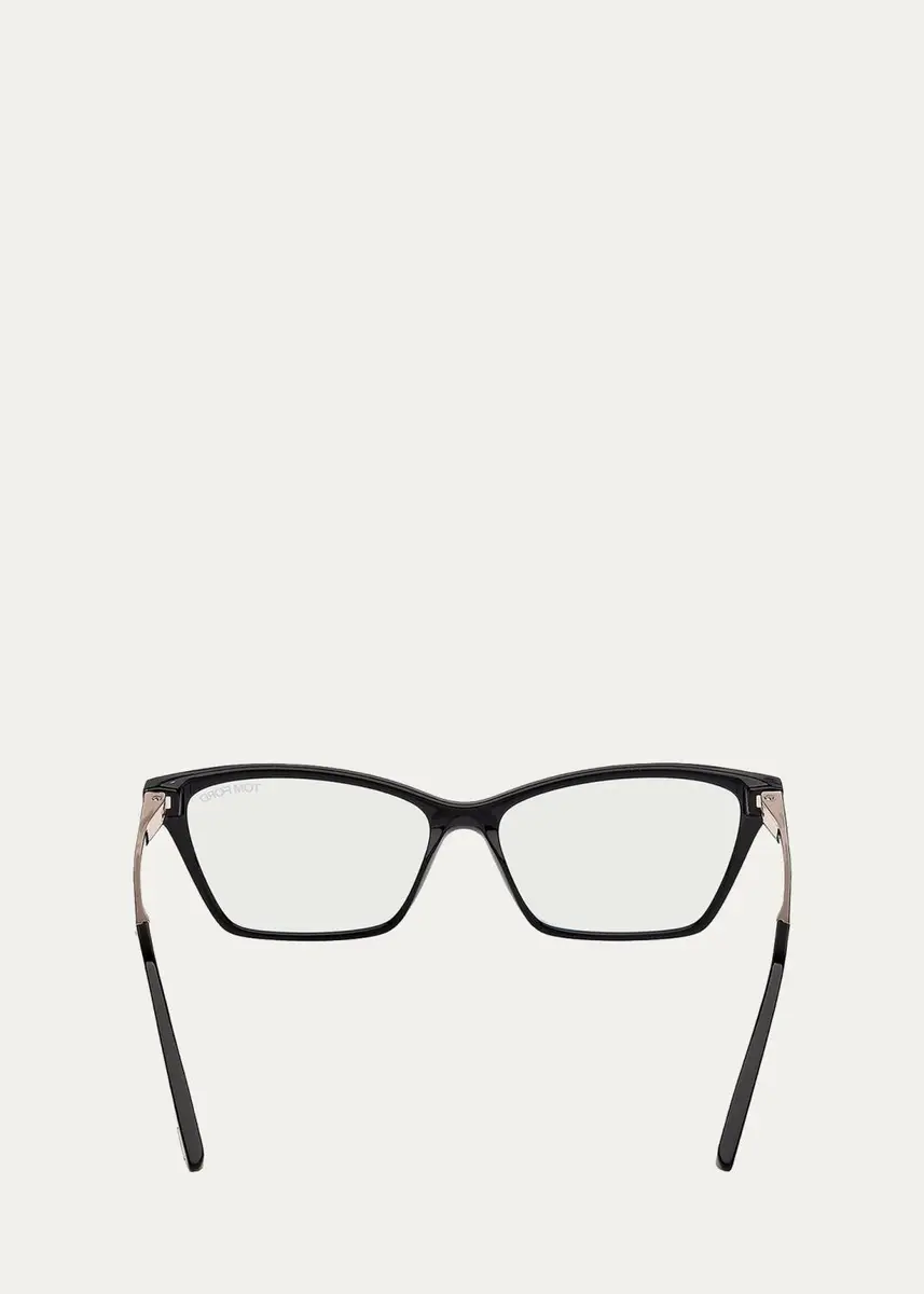 Tom Ford 56MM Blue Block Rectangular Eyeglasses | Thumbnail 5 Tom Ford 56MM Blue Block Rectangular Eyeglasses | Thumbnail 5