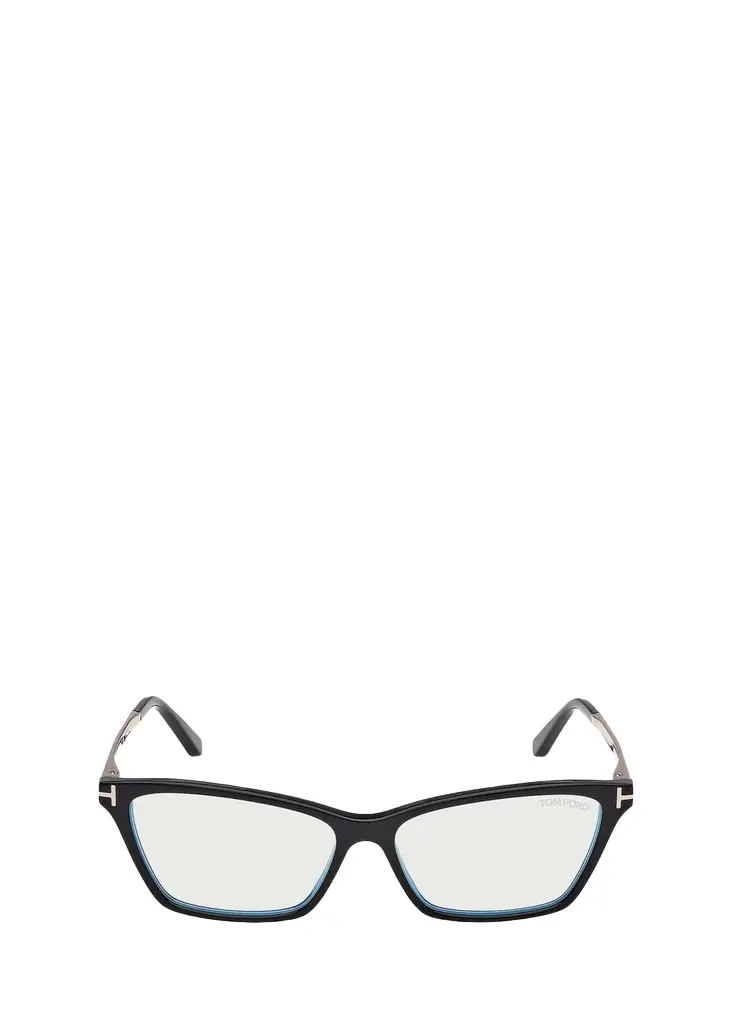 56MM Blue Block Rectangular Eyeglasses