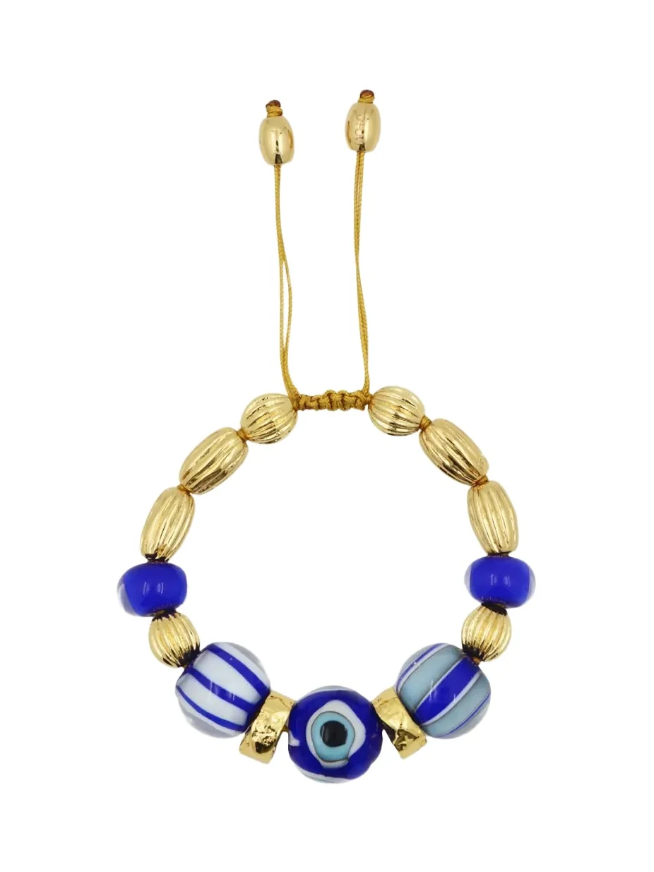 TOHUM Design Evil Eye Charm Bracelet, Blue