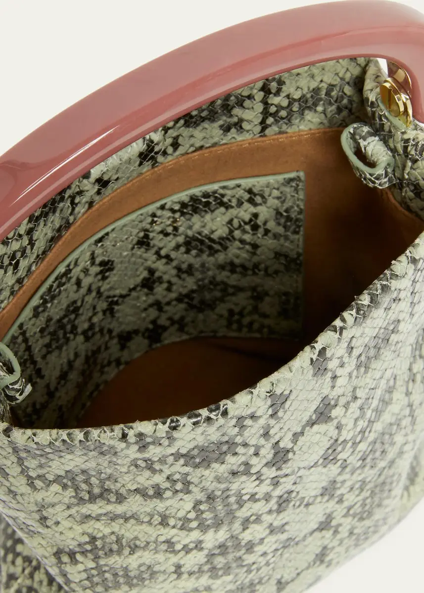 Dries Van Noten Snakeskin-Embossed Top-Handle Bag | Thumbnail 4 Dries Van Noten Snakeskin-Embossed Top-Handle Bag | Thumbnail 4