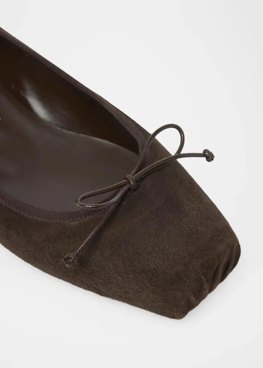 Christian Louboutin Cassia Nodo Suede Ballerina Flats | Thumbnail 3 Christian Louboutin Cassia Nodo Suede Ballerina Flats | Thumbnail 3