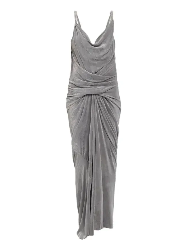 Strutter Drape Velvet Maxi Dress