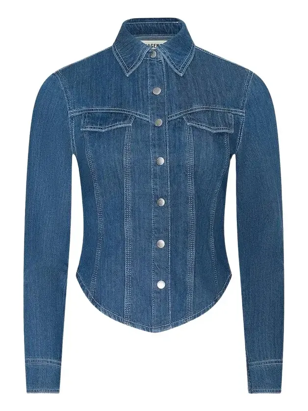 Louis Fitted Denim Shirt Louis Fitted Denim Shirt