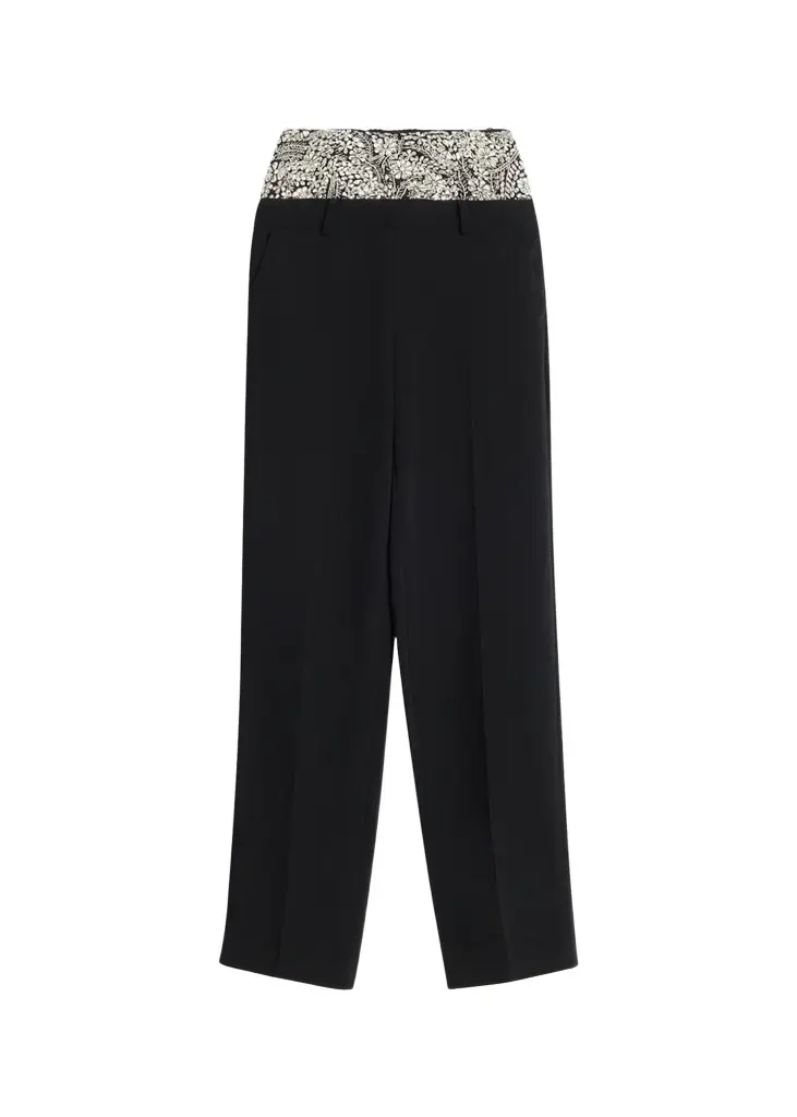Dionne Crystal Ivy Double-Waistband Trousers Dionne Crystal Ivy Double-Waistband Trousers