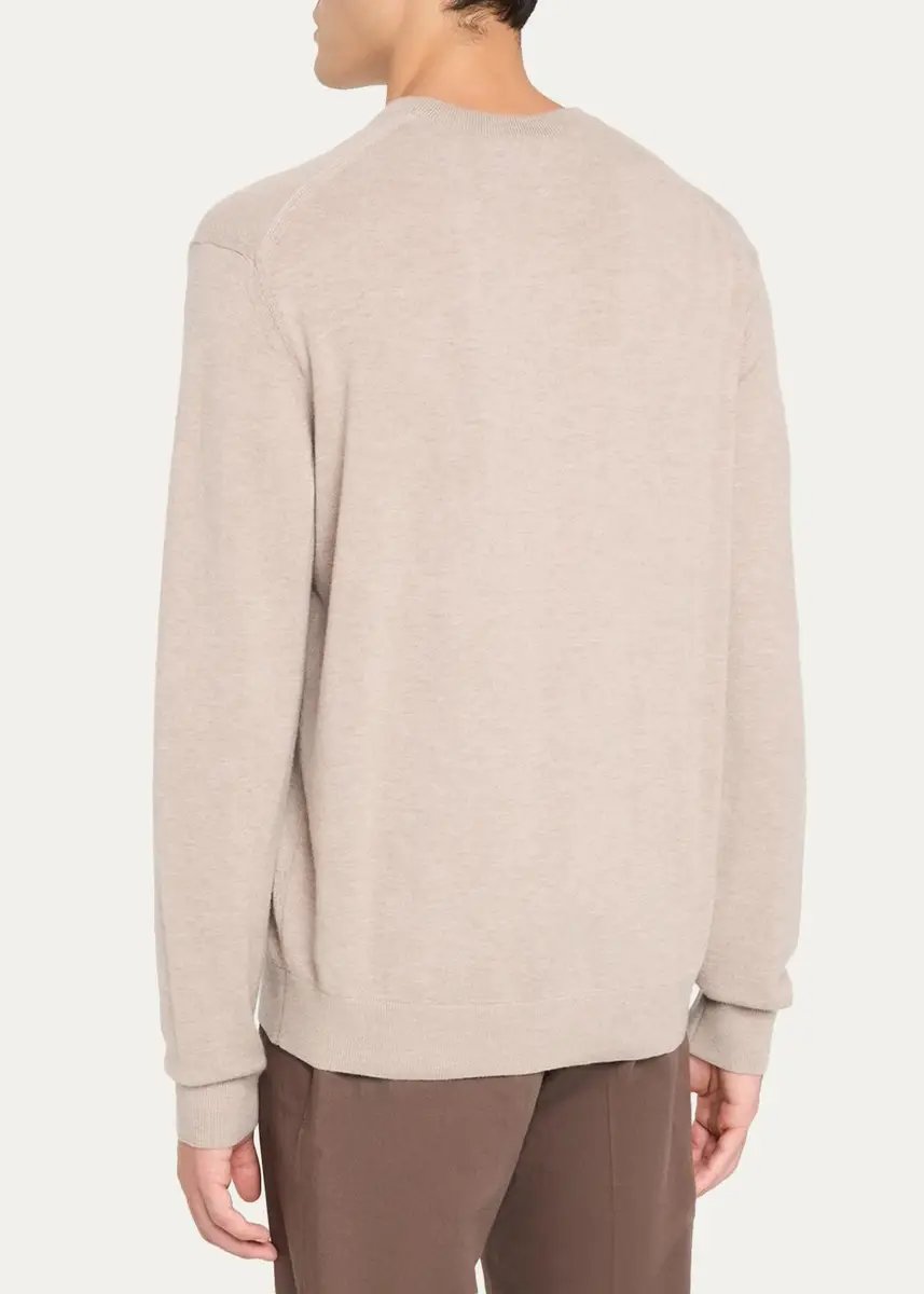 Zegna Men's Oasi Cashmere V-Neck Sweater | Thumbnail 3
