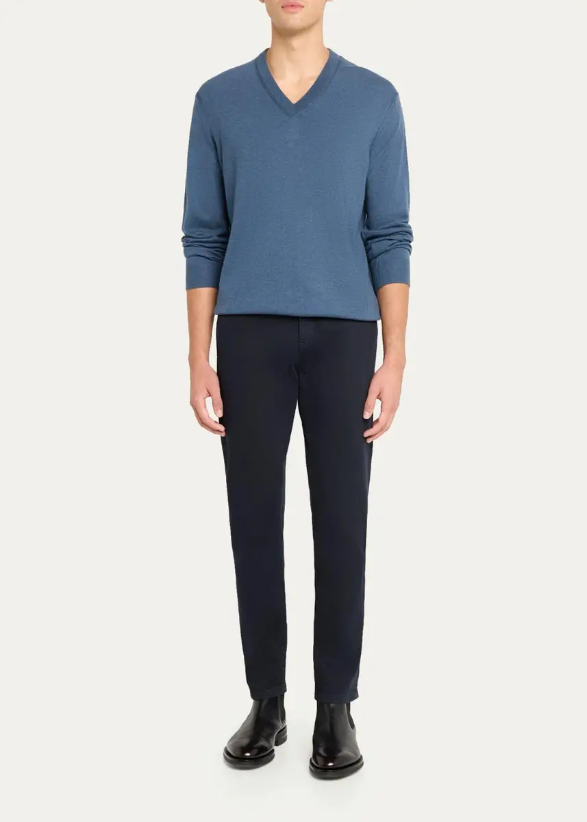 Zegna Men's Oasi Cashmere V-Neck Sweater | Thumbnail 7