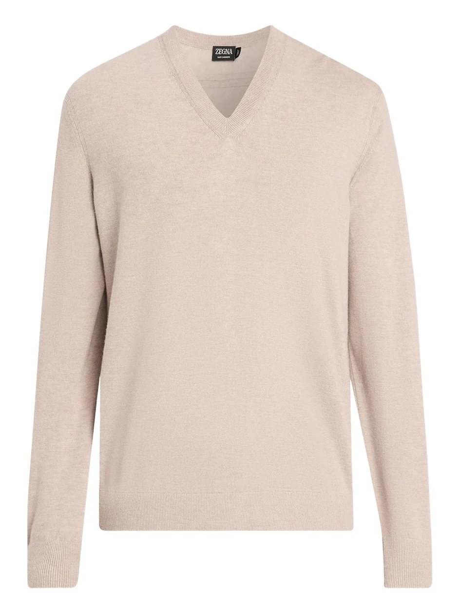 Zegna Men's Oasi Cashmere V-Neck Sweater