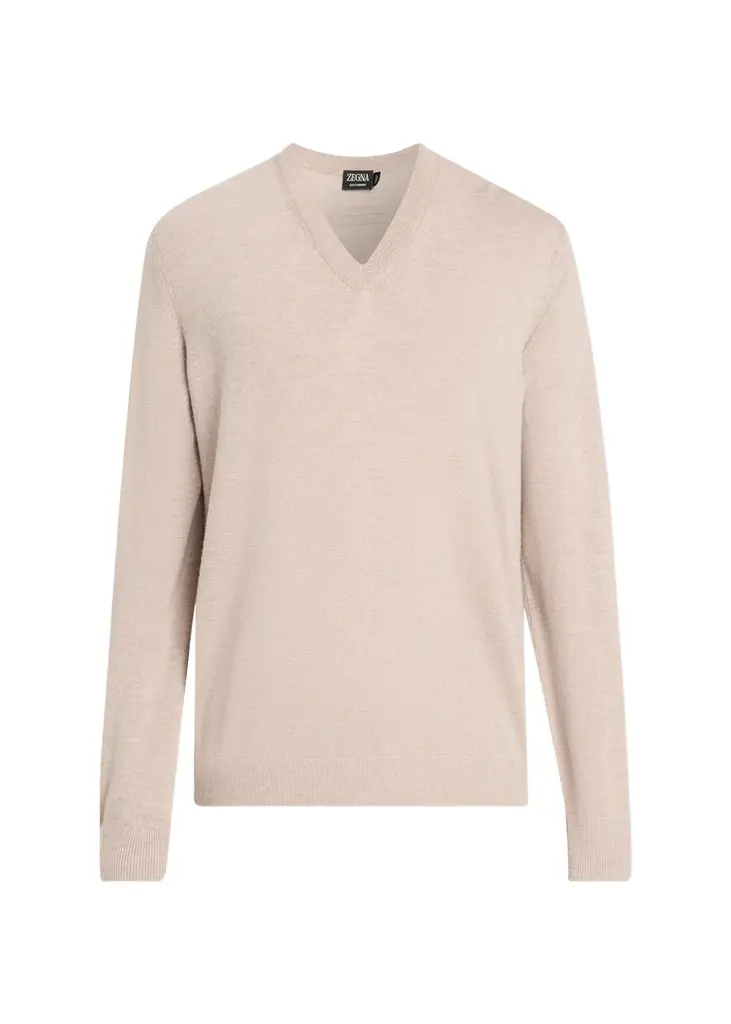 Zegna Men's Oasi Cashmere V-Neck Sweater