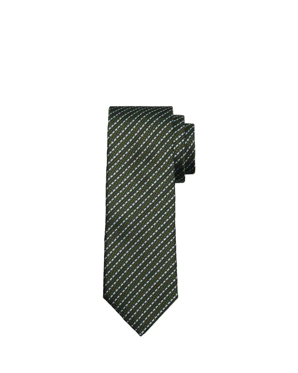 Zegna Men's Jacquard Stripe Silk Tie | Thumbnail 2 Zegna Men's Jacquard Stripe Silk Tie | Thumbnail 2
