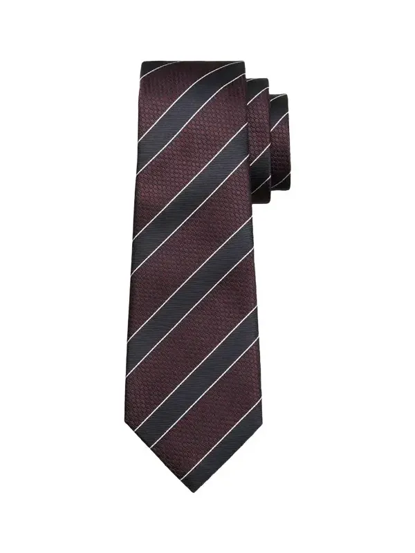 Men's Jacquard Stripe Silk Tie Men's Jacquard Stripe Silk Tie