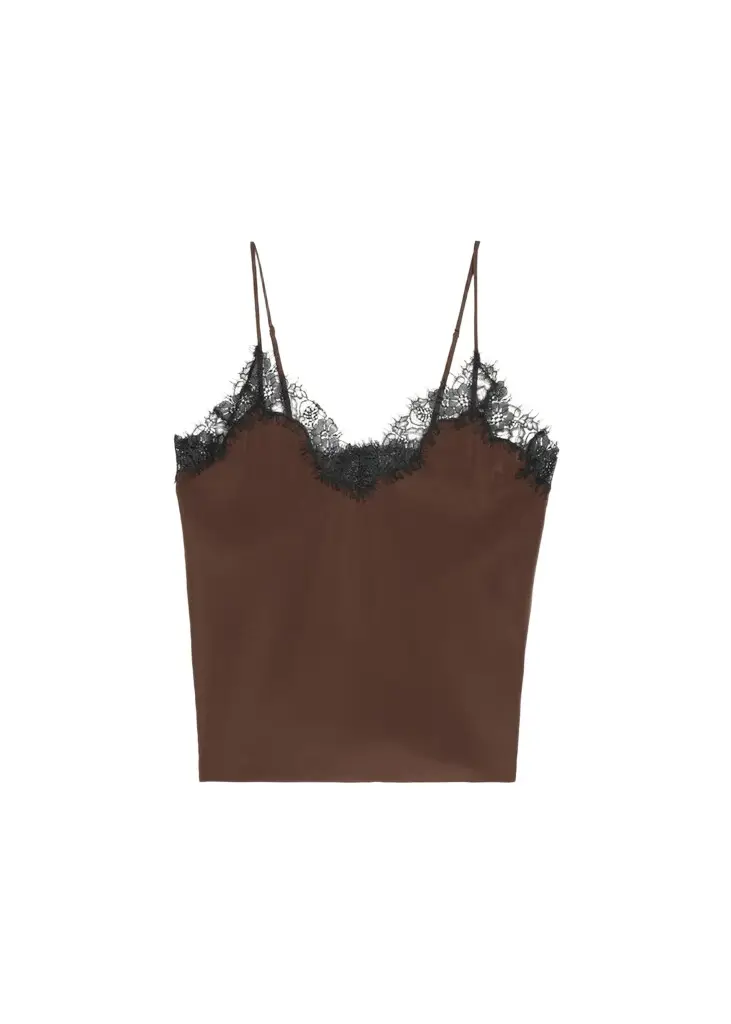Annabelle Lace Silk Top