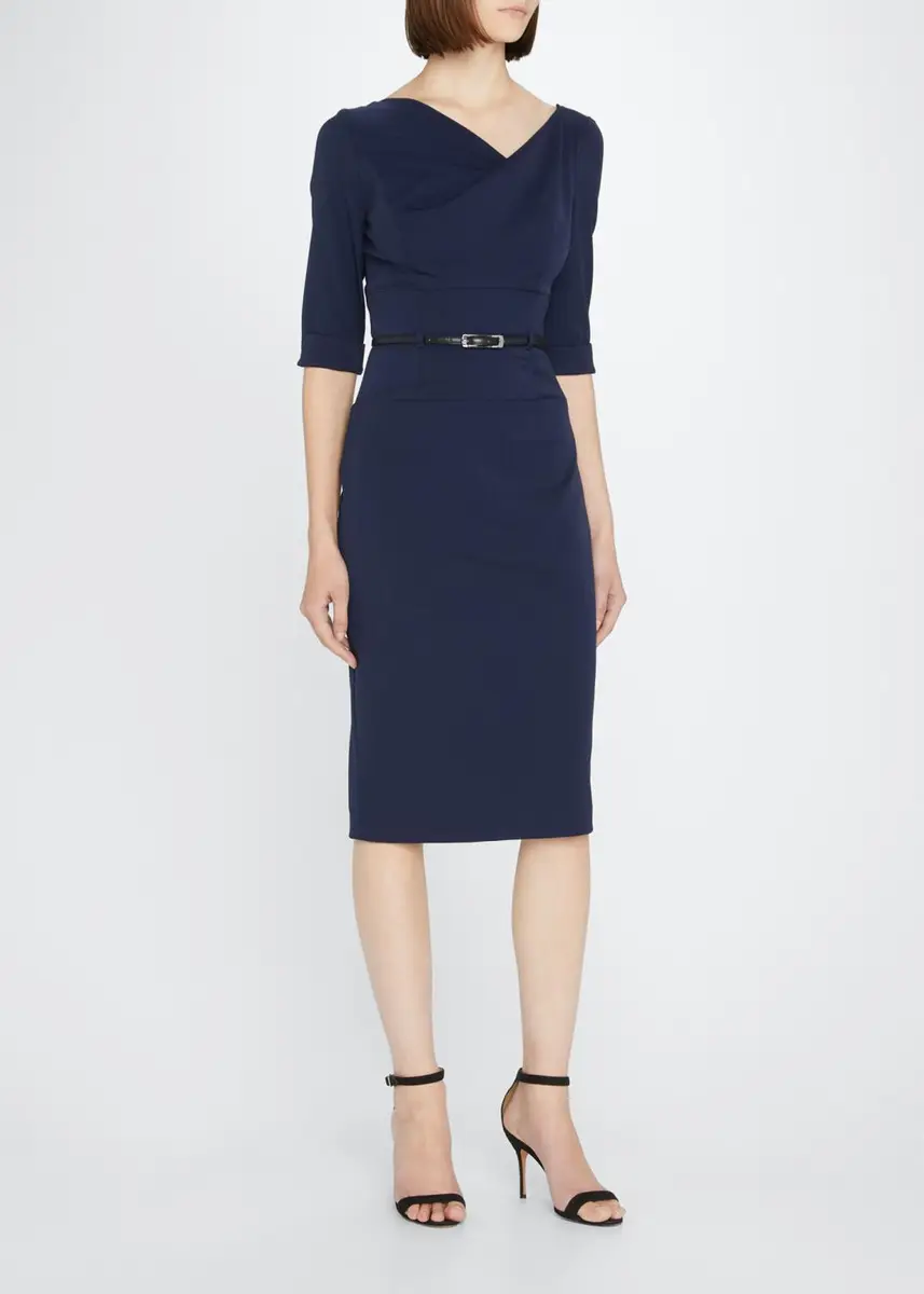 BLACK HALO Jackie 3/4-Sleeve Sheath Dress | Thumbnail 3 BLACK HALO Jackie 3/4-Sleeve Sheath Dress | Thumbnail 3