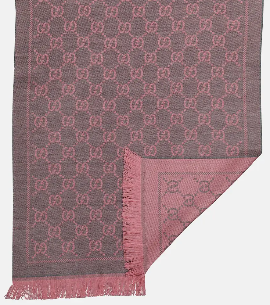 Gucci GG wool jacquard scarf | Thumbnail 3 Gucci GG wool jacquard scarf | Thumbnail 3