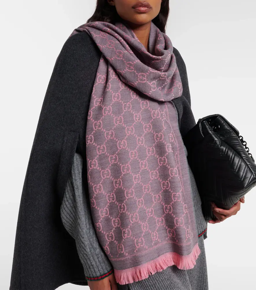 Gucci GG wool jacquard scarf | Thumbnail 4 Gucci GG wool jacquard scarf | Thumbnail 4