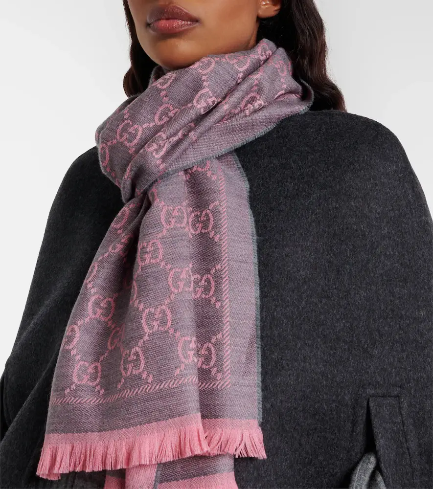 Gucci GG wool jacquard scarf | Thumbnail 5 Gucci GG wool jacquard scarf | Thumbnail 5