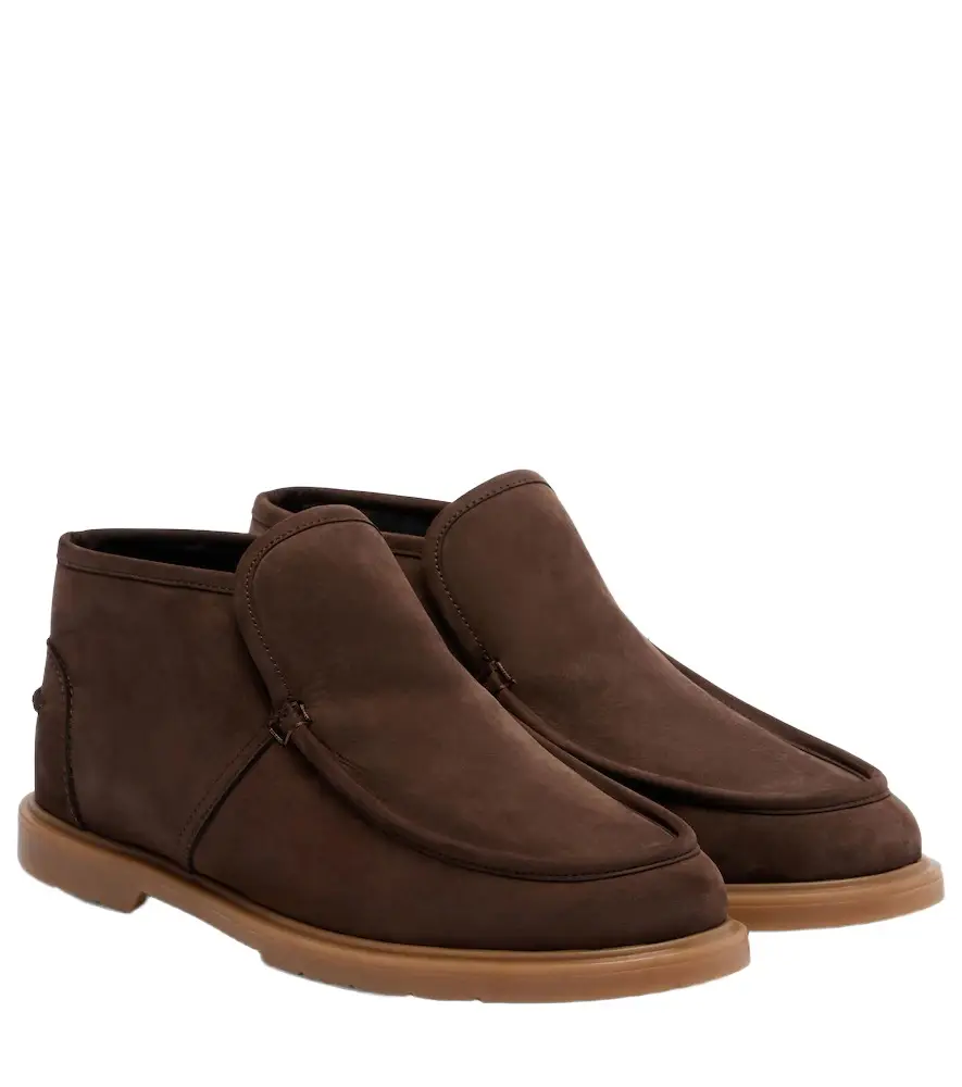 Shearling-lined suede ankle boots Shearling-lined suede ankle boots