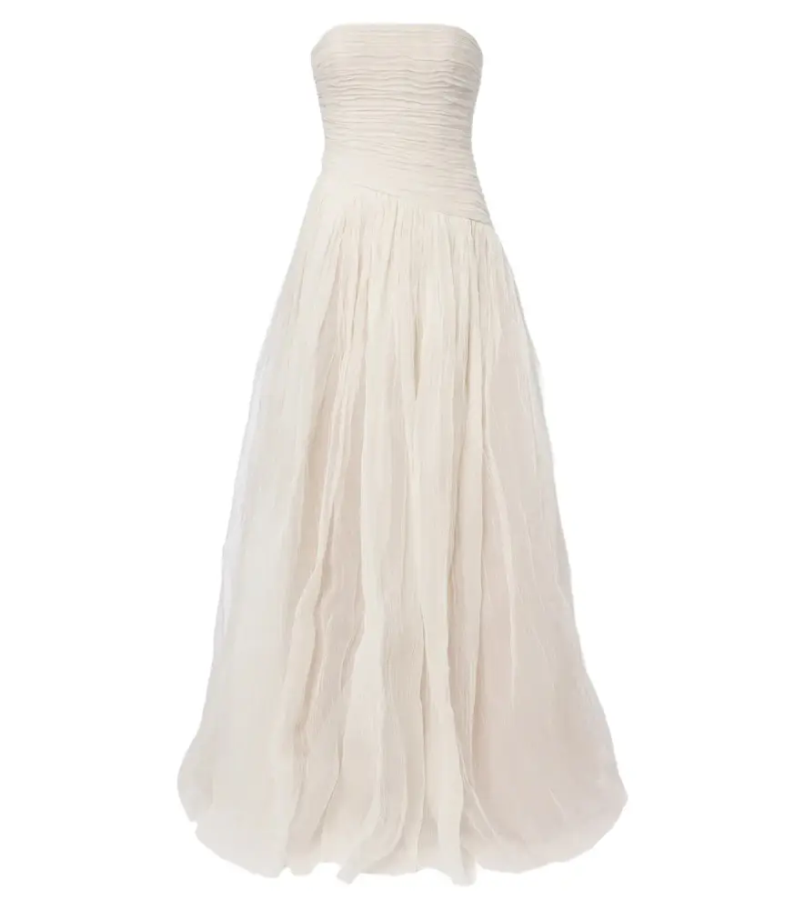 Danielle Frankel Bridal Mila silk organza bustier gown