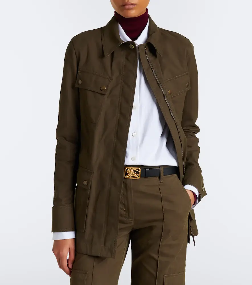 Burberry Belted cotton-blend jacket | Thumbnail 2 Burberry Belted cotton-blend jacket | Thumbnail 2