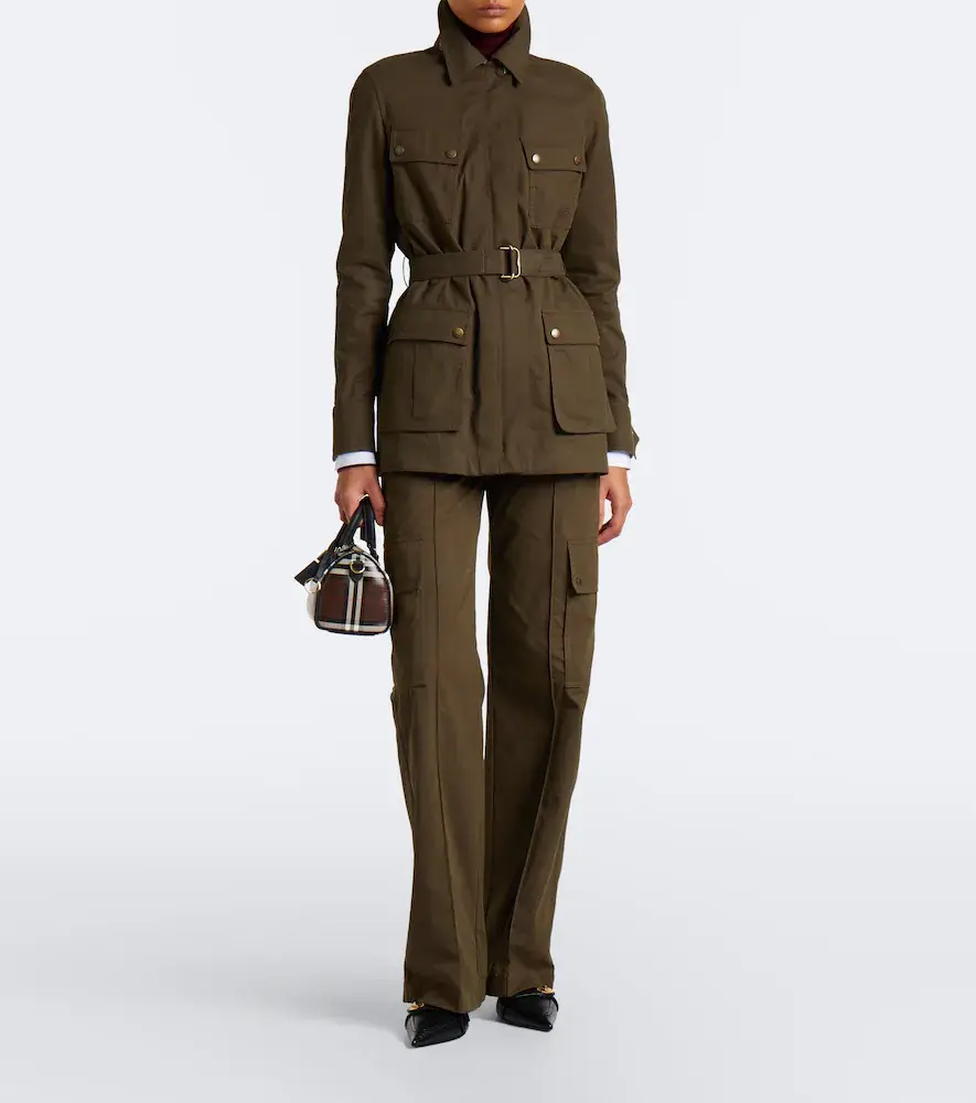 Burberry Belted cotton-blend jacket | Thumbnail 3 Burberry Belted cotton-blend jacket | Thumbnail 3