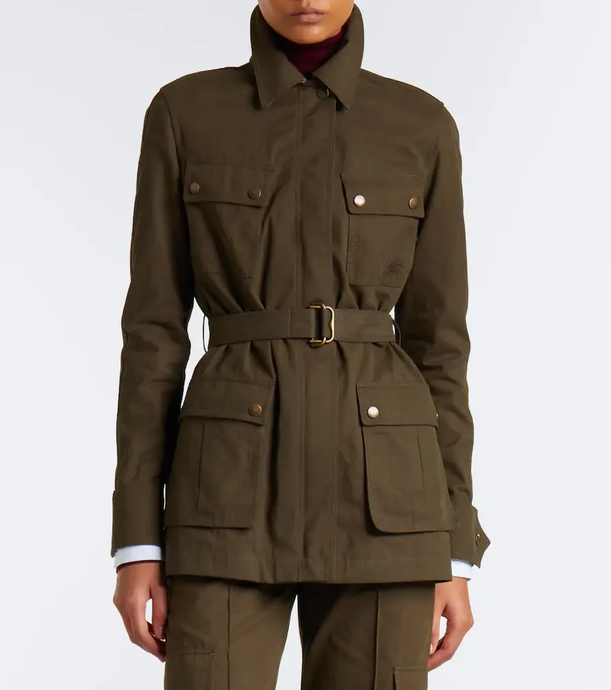 Burberry Belted cotton-blend jacket | Thumbnail 4 Burberry Belted cotton-blend jacket | Thumbnail 4