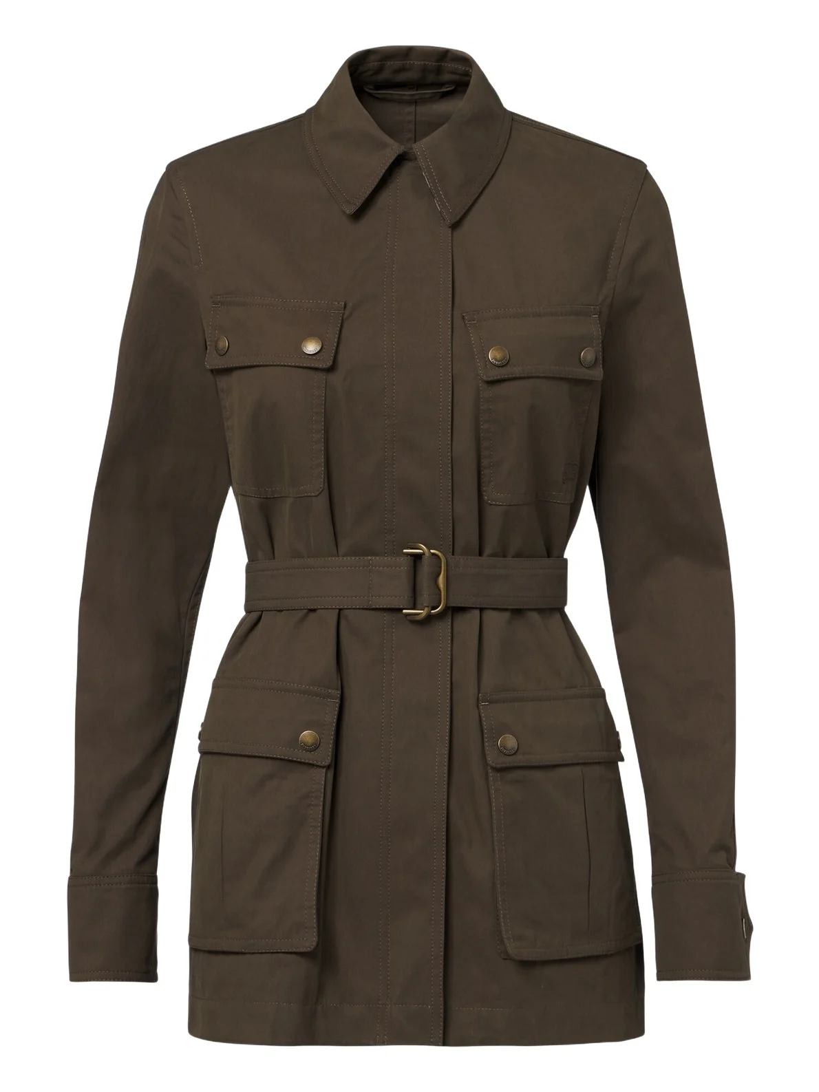 Burberry Belted cotton-blend jacket