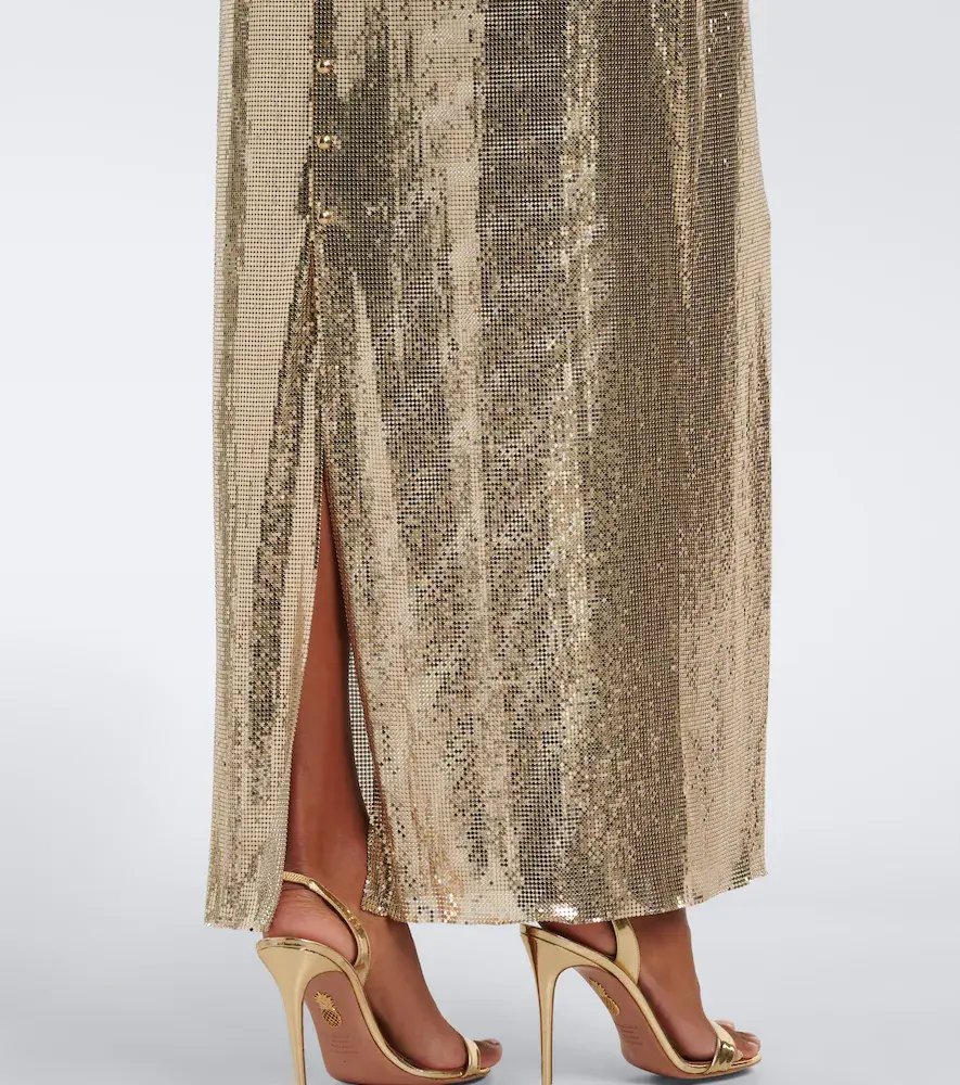 Rabanne x Dinh Van draped mesh gown | Thumbnail 4 Rabanne x Dinh Van draped mesh gown | Thumbnail 4
