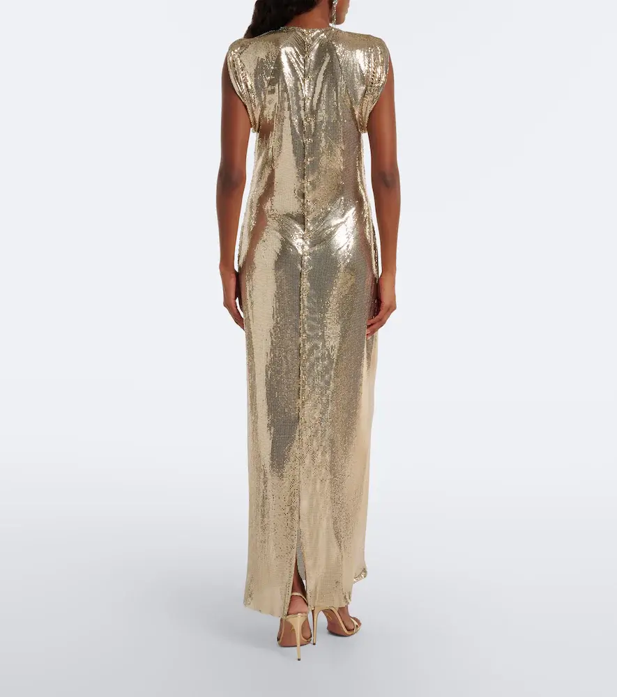 Rabanne x Dinh Van draped mesh gown | Thumbnail 5 Rabanne x Dinh Van draped mesh gown | Thumbnail 5