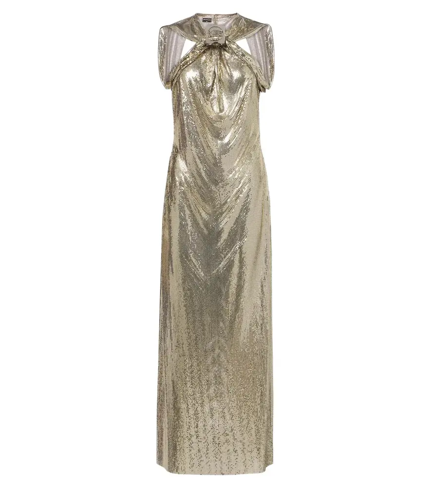 x Dinh Van draped mesh gown x Dinh Van draped mesh gown