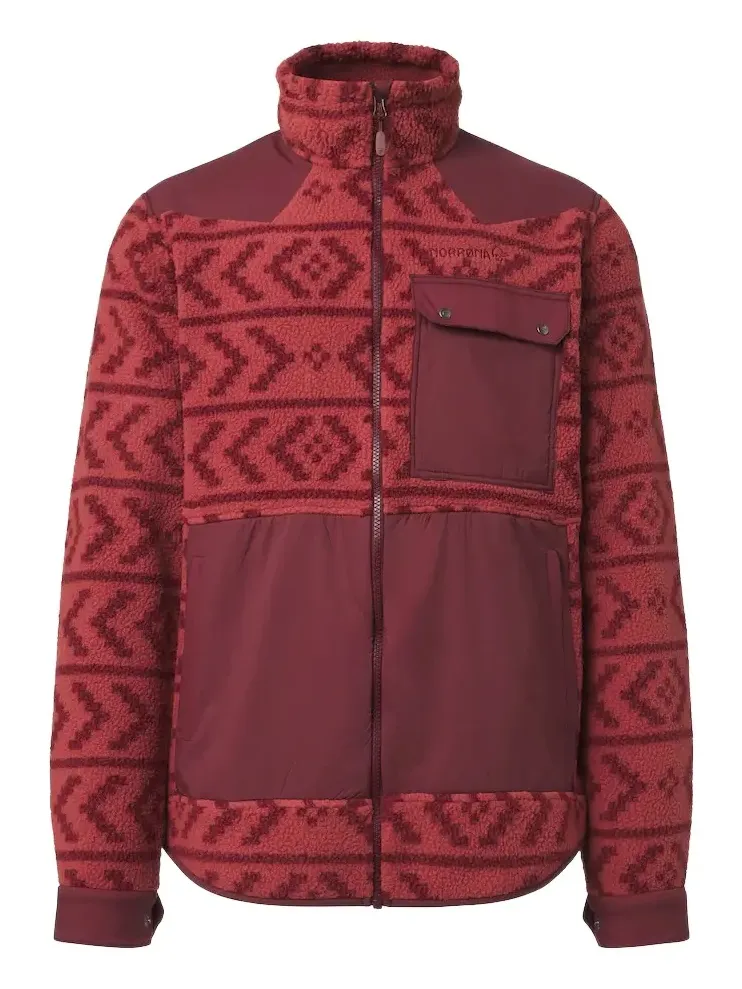 Norrona Norrøna Tamok printed fleece jacket