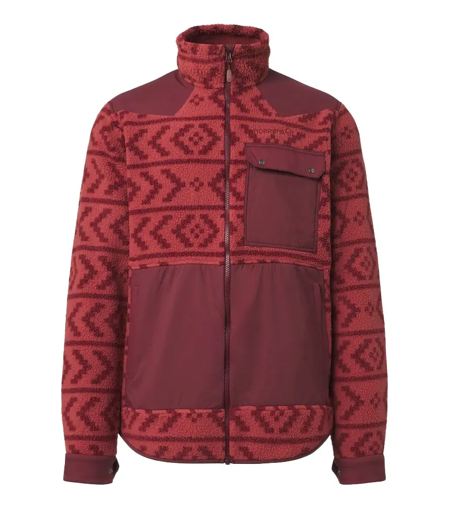 Norrona Norrøna Tamok printed fleece jacket
