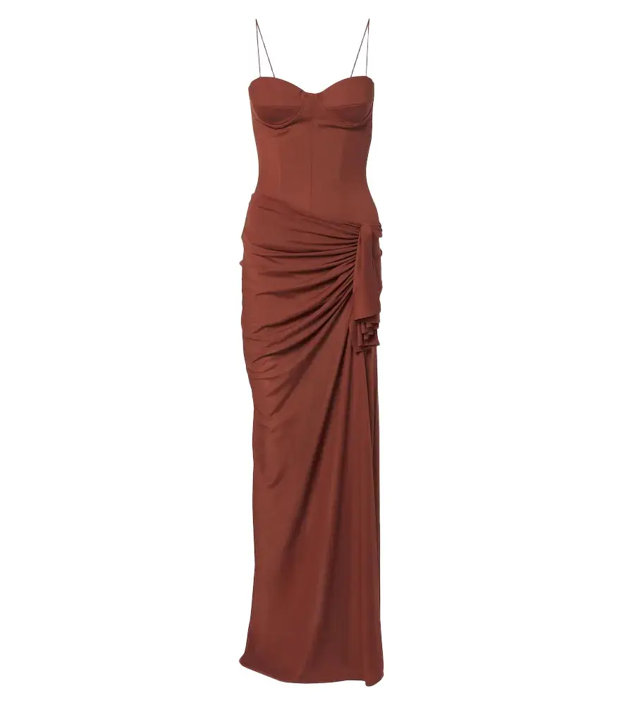 Draped corset dress