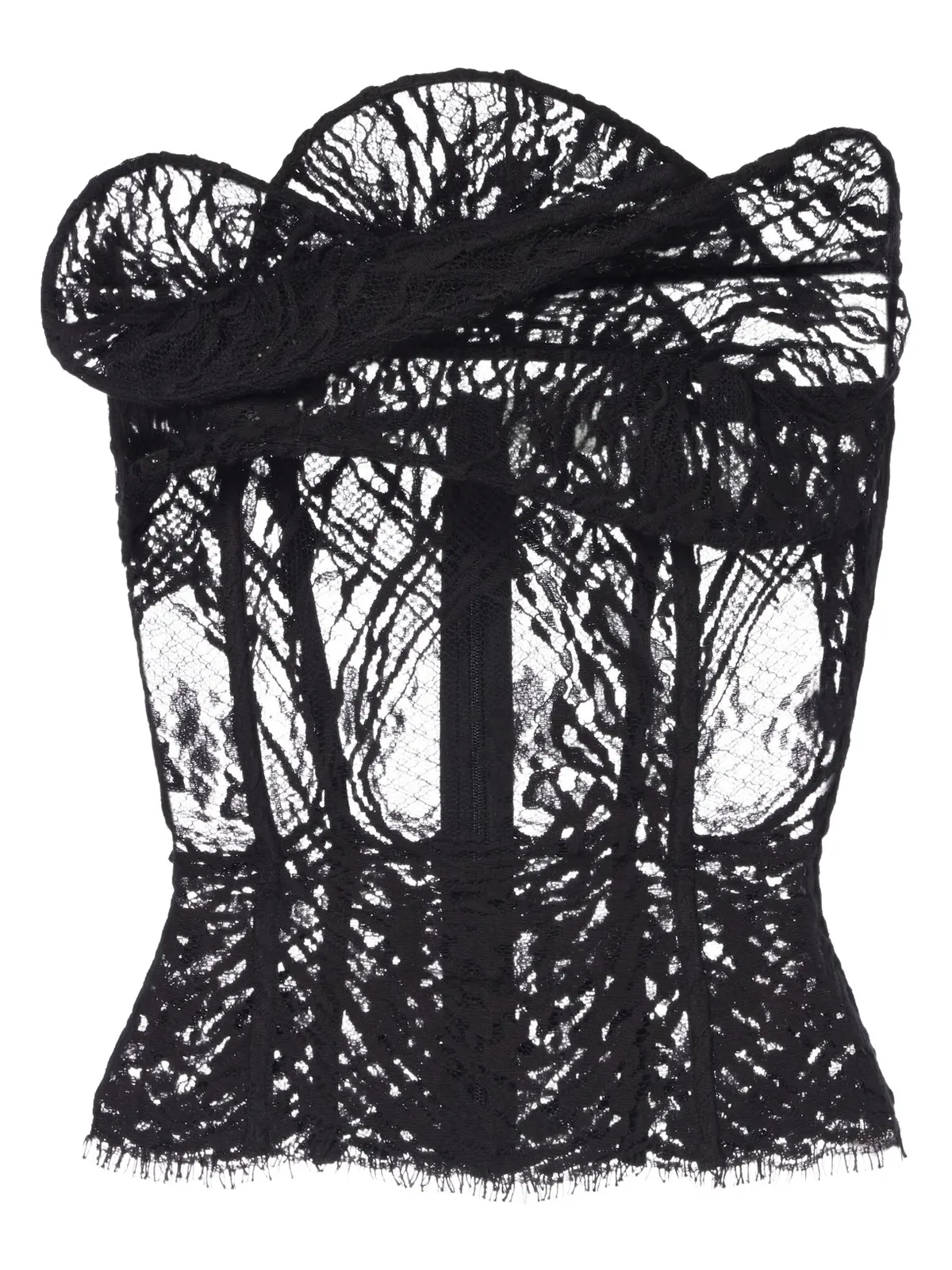 Draped lace corset Draped lace corset
