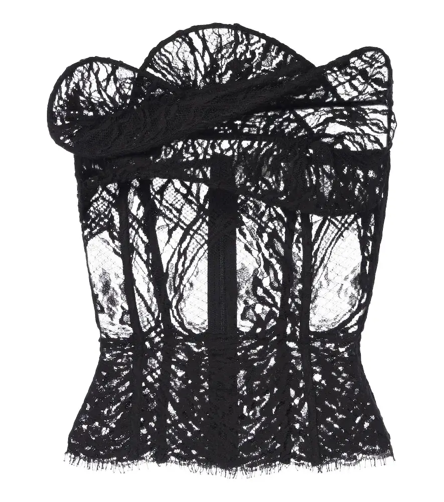 Magda Butrym Draped lace corset