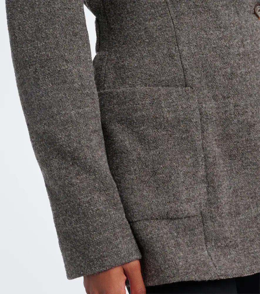 Magda Butrym Double-breasted wool and cashmere-blend blazer | Thumbnail 2 Magda Butrym Double-breasted wool and cashmere-blend blazer | Thumbnail 2