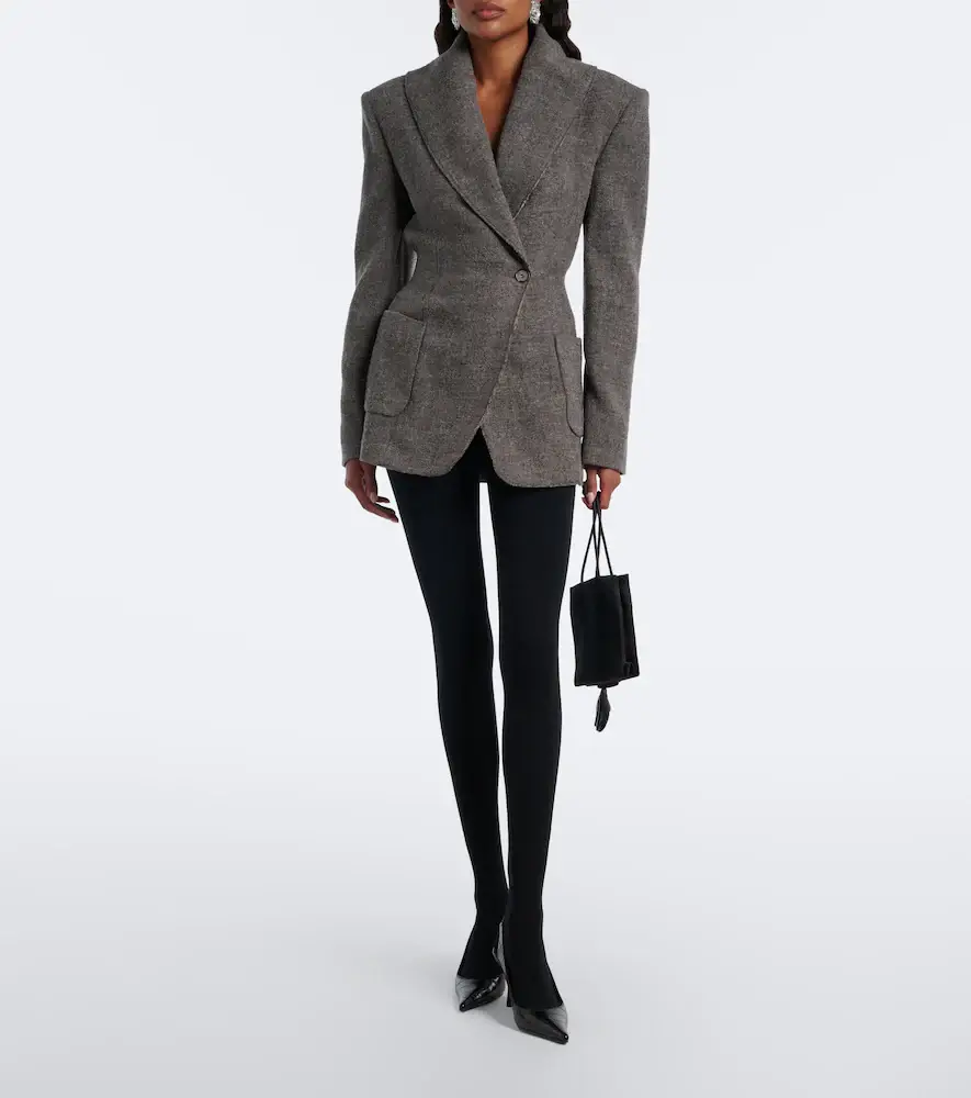 Magda Butrym Double-breasted wool and cashmere-blend blazer | Thumbnail 6 Magda Butrym Double-breasted wool and cashmere-blend blazer | Thumbnail 6