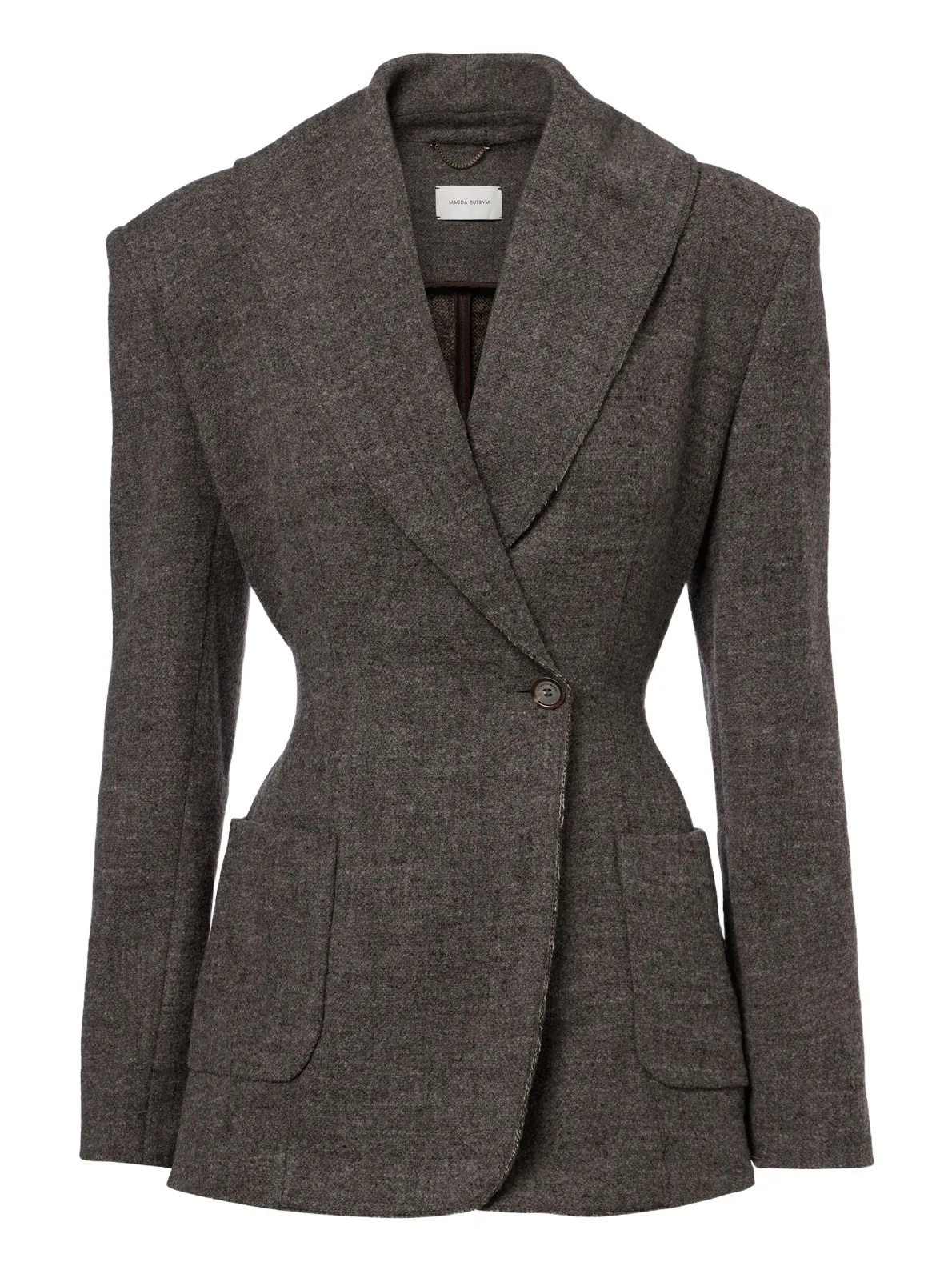Double-breasted wool and cashmere-blend blazer Double-breasted wool and cashmere-blend blazer
