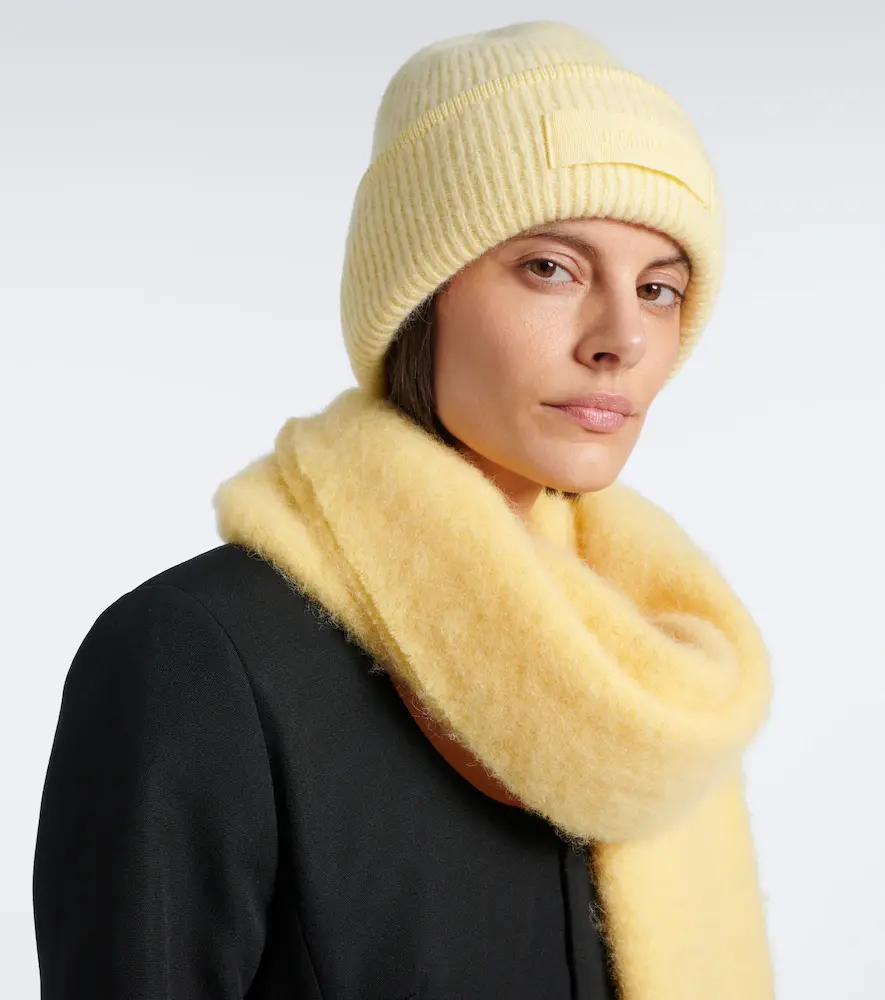 Jacquemus Logo alpaca and wool-blend beanie | Thumbnail 4 Jacquemus Logo alpaca and wool-blend beanie | Thumbnail 4
