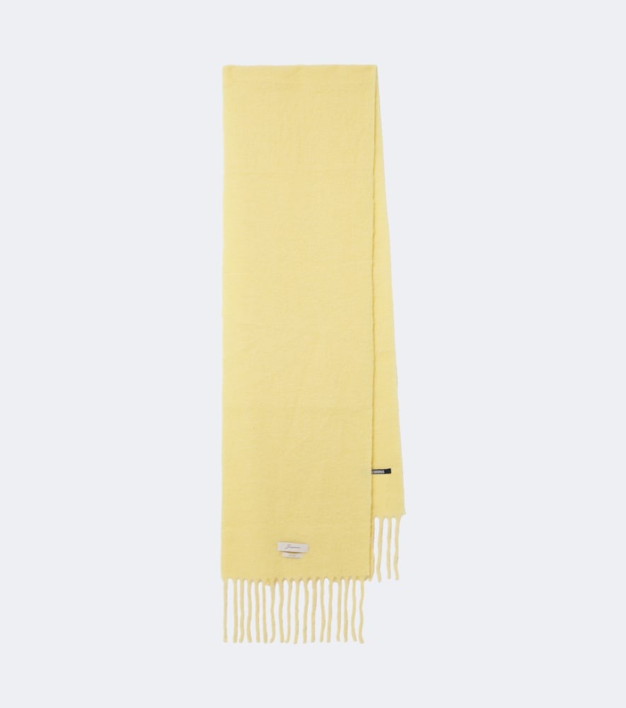 Jacquemus Carro alpaca, mohair, and wool-blend scarf