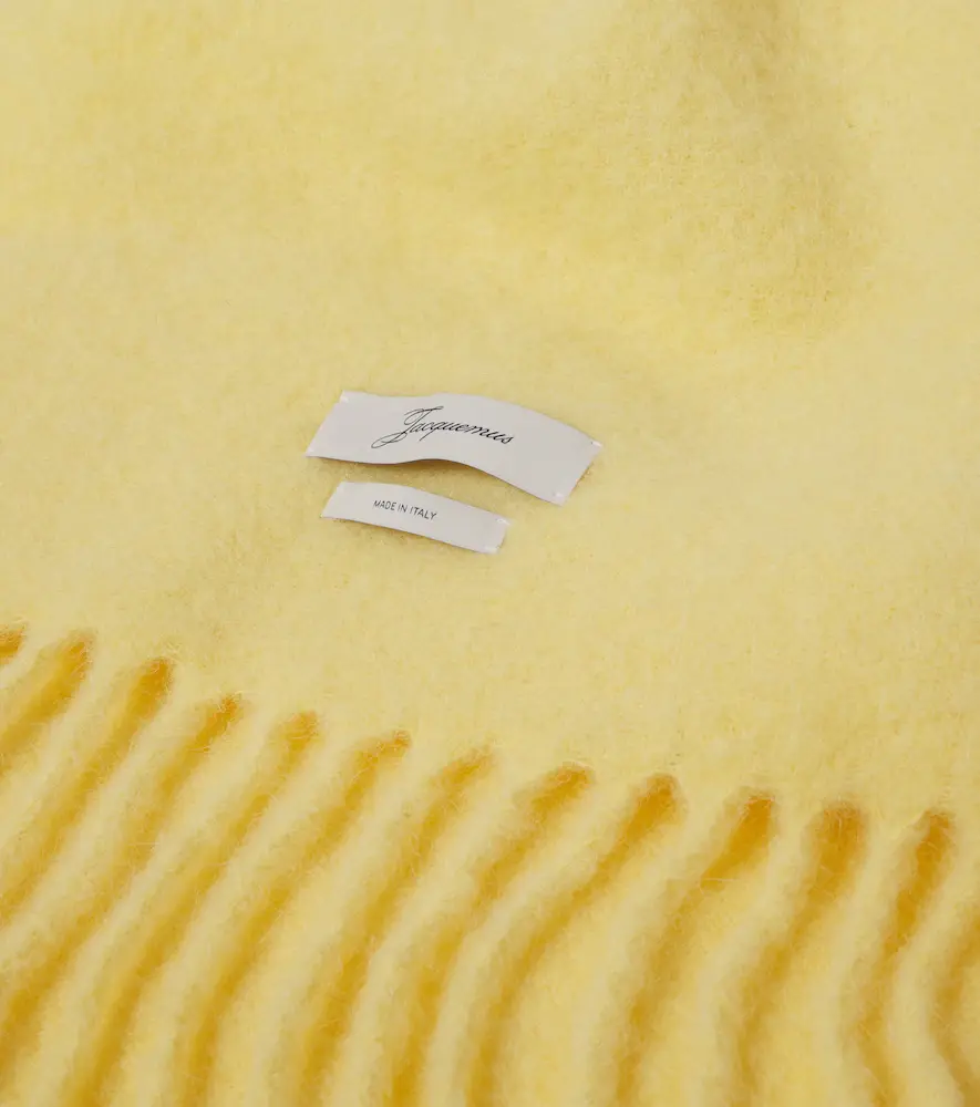 Jacquemus Carro alpaca, mohair, and wool-blend scarf | Thumbnail 2 Jacquemus Carro alpaca, mohair, and wool-blend scarf | Thumbnail 2