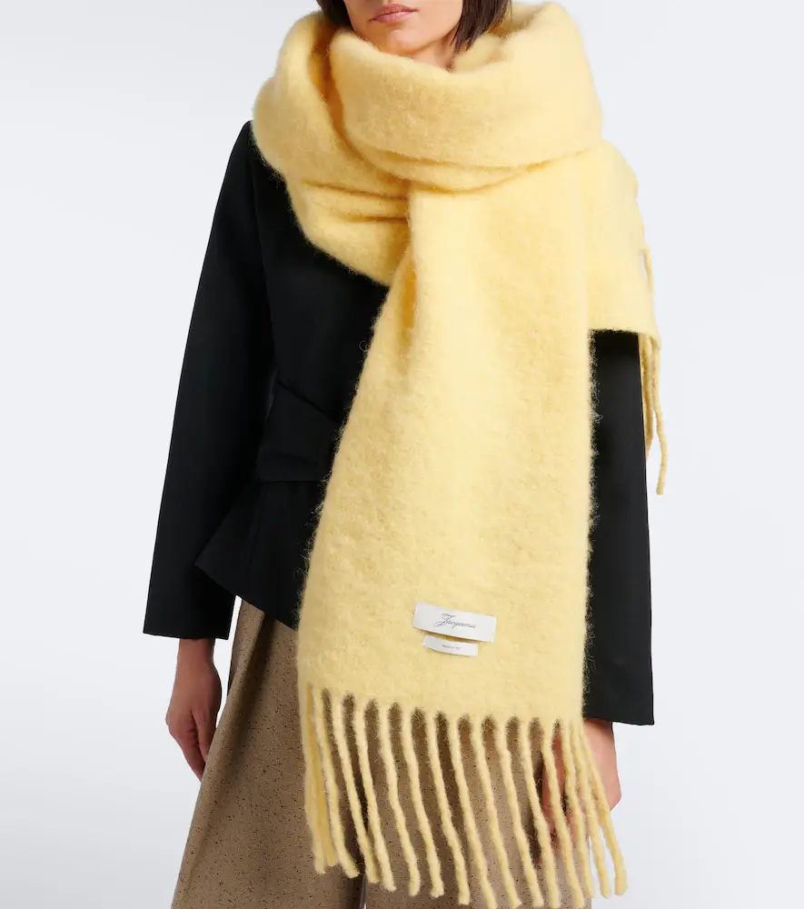 Jacquemus Carro alpaca, mohair, and wool-blend scarf | Thumbnail 5 Jacquemus Carro alpaca, mohair, and wool-blend scarf | Thumbnail 5