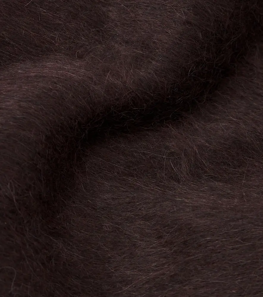Acne Studios Fringed alpaca and wool scarf | Thumbnail 3 Acne Studios Fringed alpaca and wool scarf | Thumbnail 3