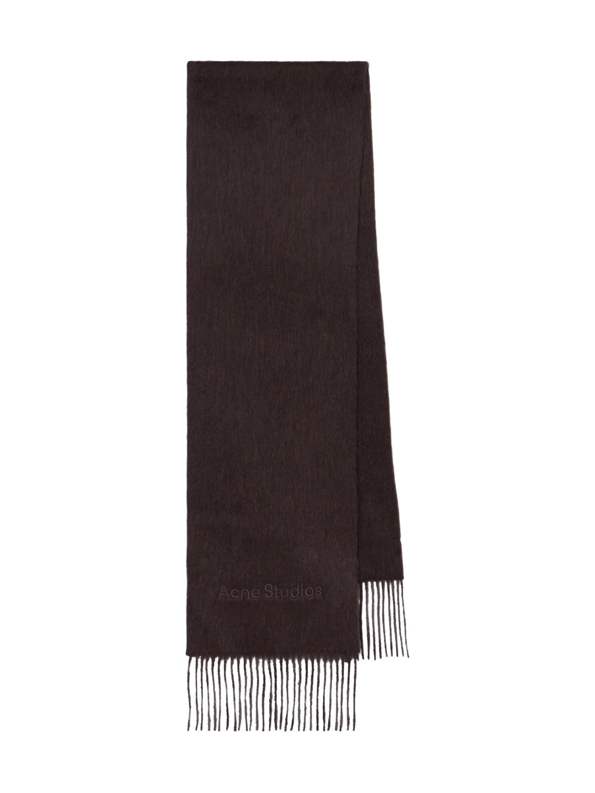 Acne Studios Fringed alpaca and wool scarf