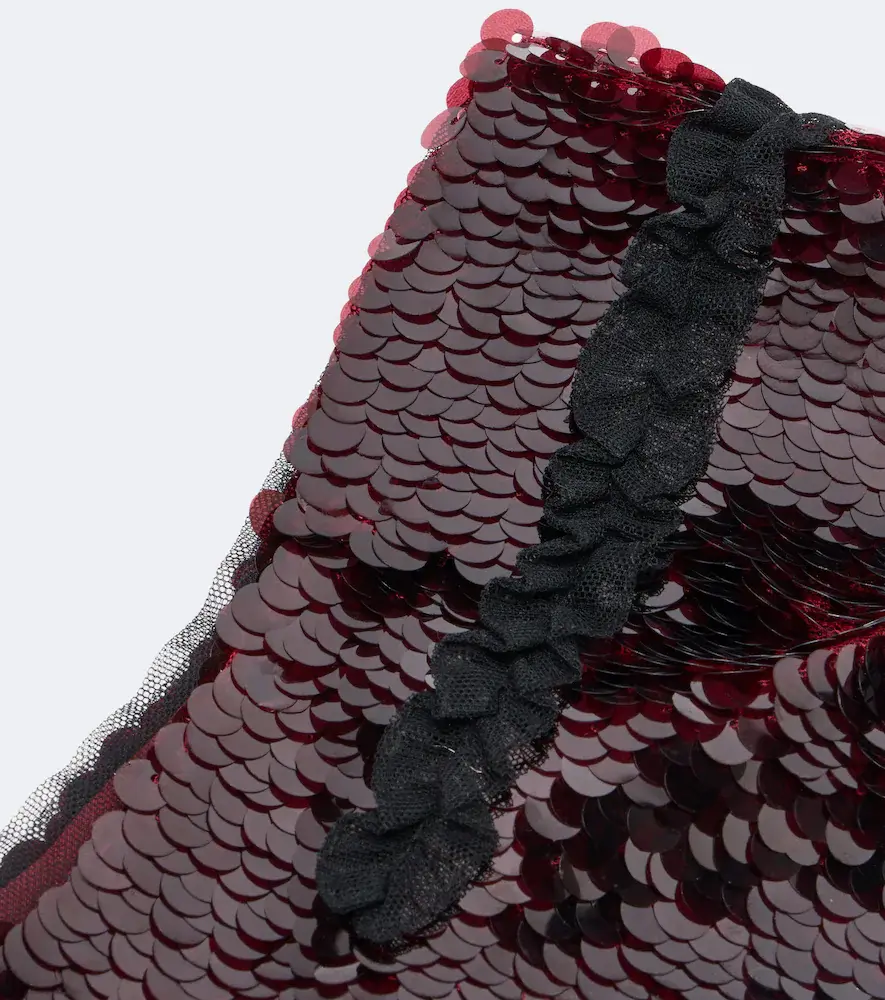 Simone Rocha Sequined tulle-trimmed hood | Thumbnail 3 Simone Rocha Sequined tulle-trimmed hood | Thumbnail 3