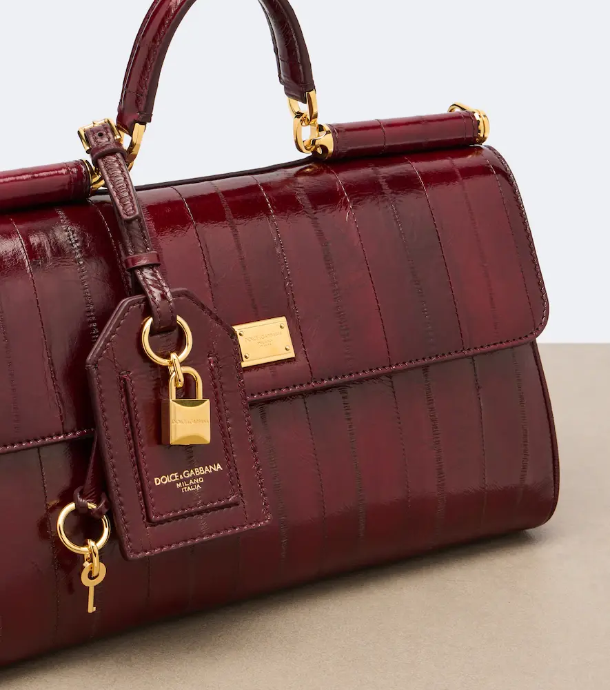 Dolce & Gabbana My Sicily Medium eel leather top-handle bag | Thumbnail 3 Dolce & Gabbana My Sicily Medium eel leather top-handle bag | Thumbnail 3