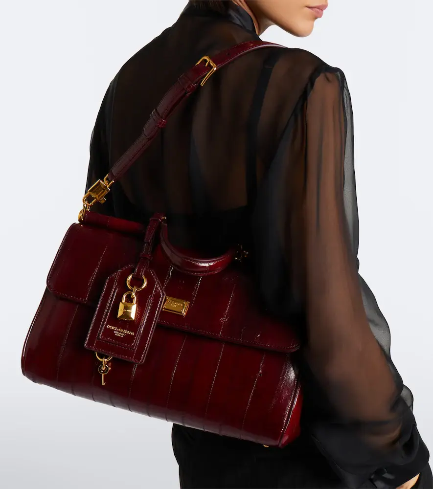 Dolce & Gabbana My Sicily Medium eel leather top-handle bag | Thumbnail 6 Dolce & Gabbana My Sicily Medium eel leather top-handle bag | Thumbnail 6