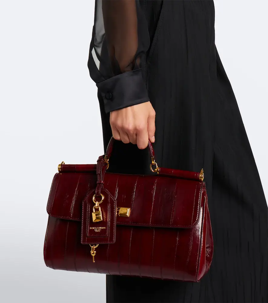 Dolce & Gabbana My Sicily Medium eel leather top-handle bag | Thumbnail 7 Dolce & Gabbana My Sicily Medium eel leather top-handle bag | Thumbnail 7