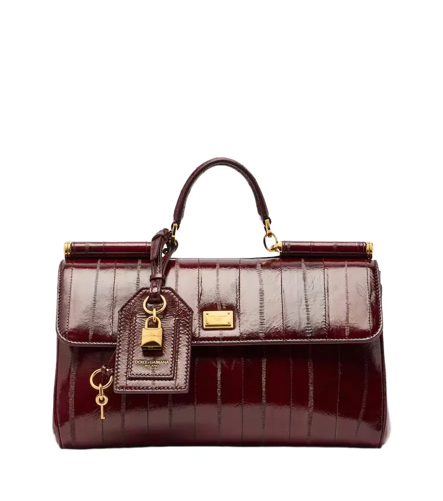 Dolce & Gabbana My Sicily Medium eel leather top-handle bag
