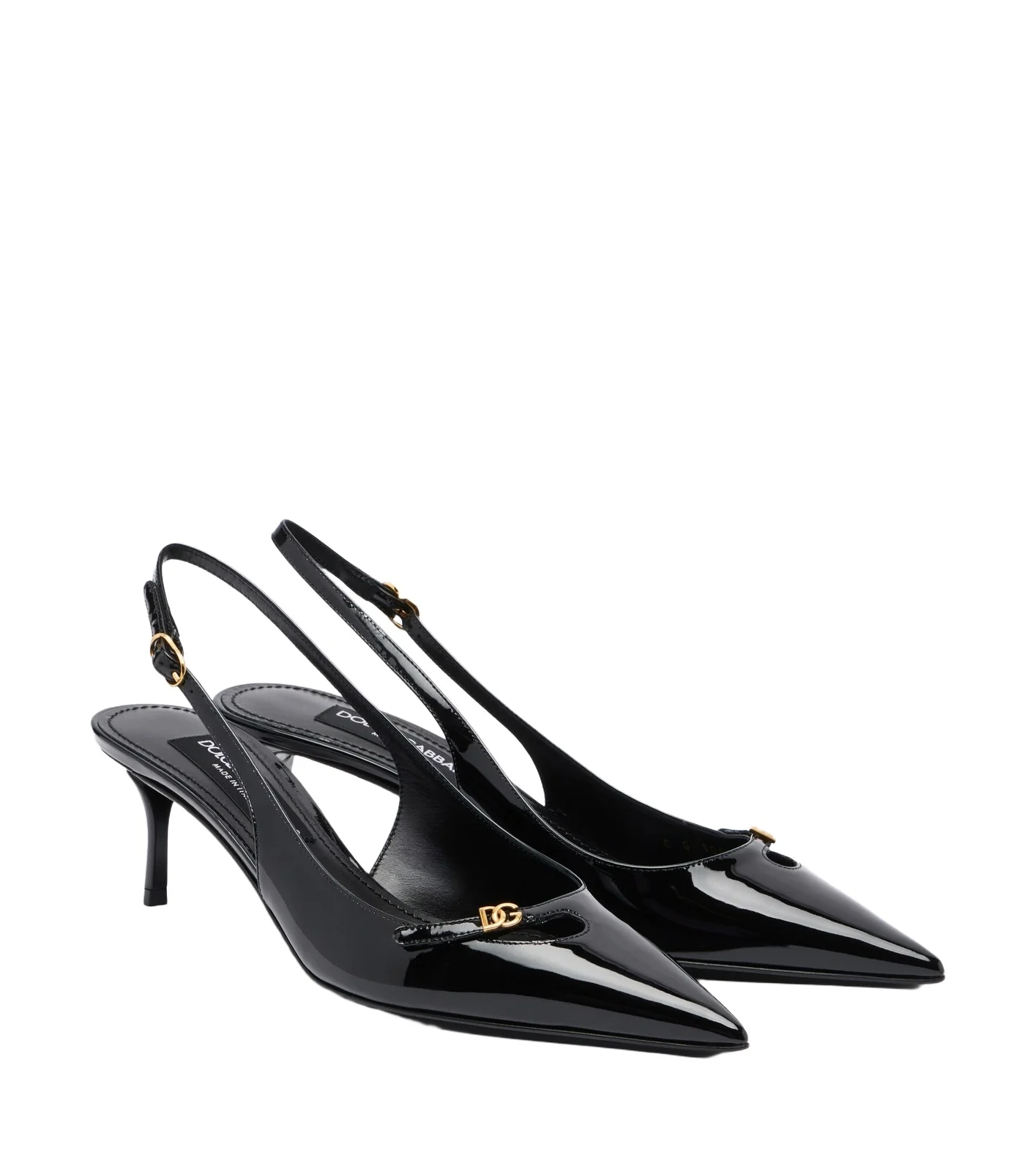 Dolce & Gabbana Patent leather slingback pumps